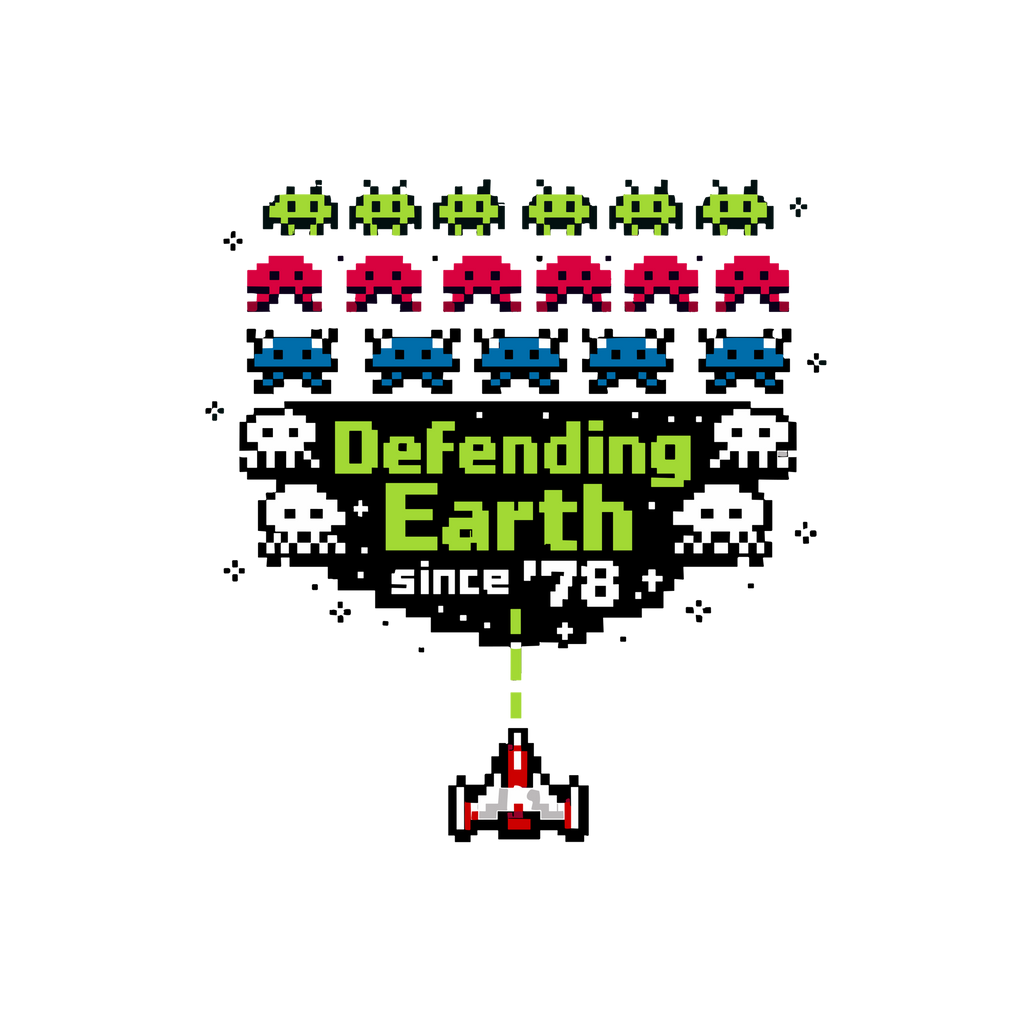 Defending Earth Since 78 - Space Invaders (Unisex Classic T-shirt)