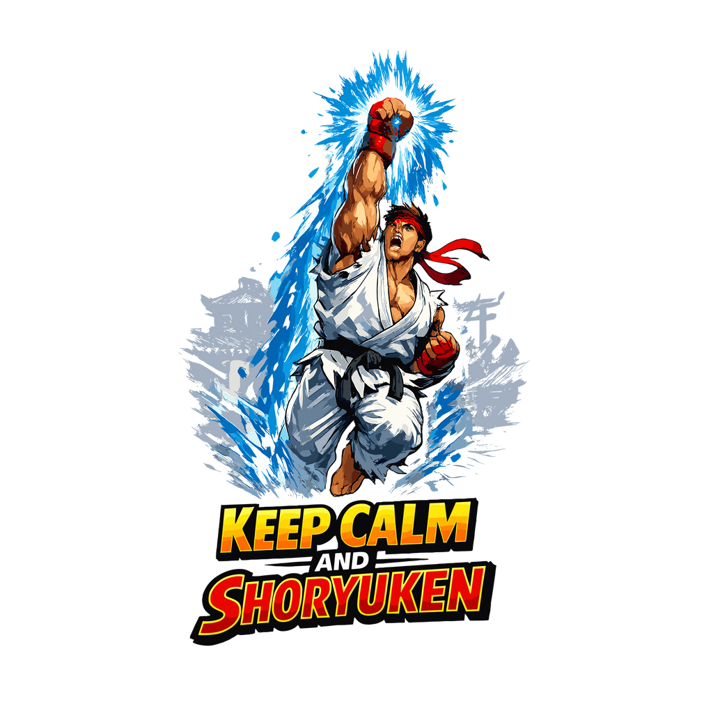 Keep Calm and Shoryuken - Street Fighter (Unisex Classic T-shirt)